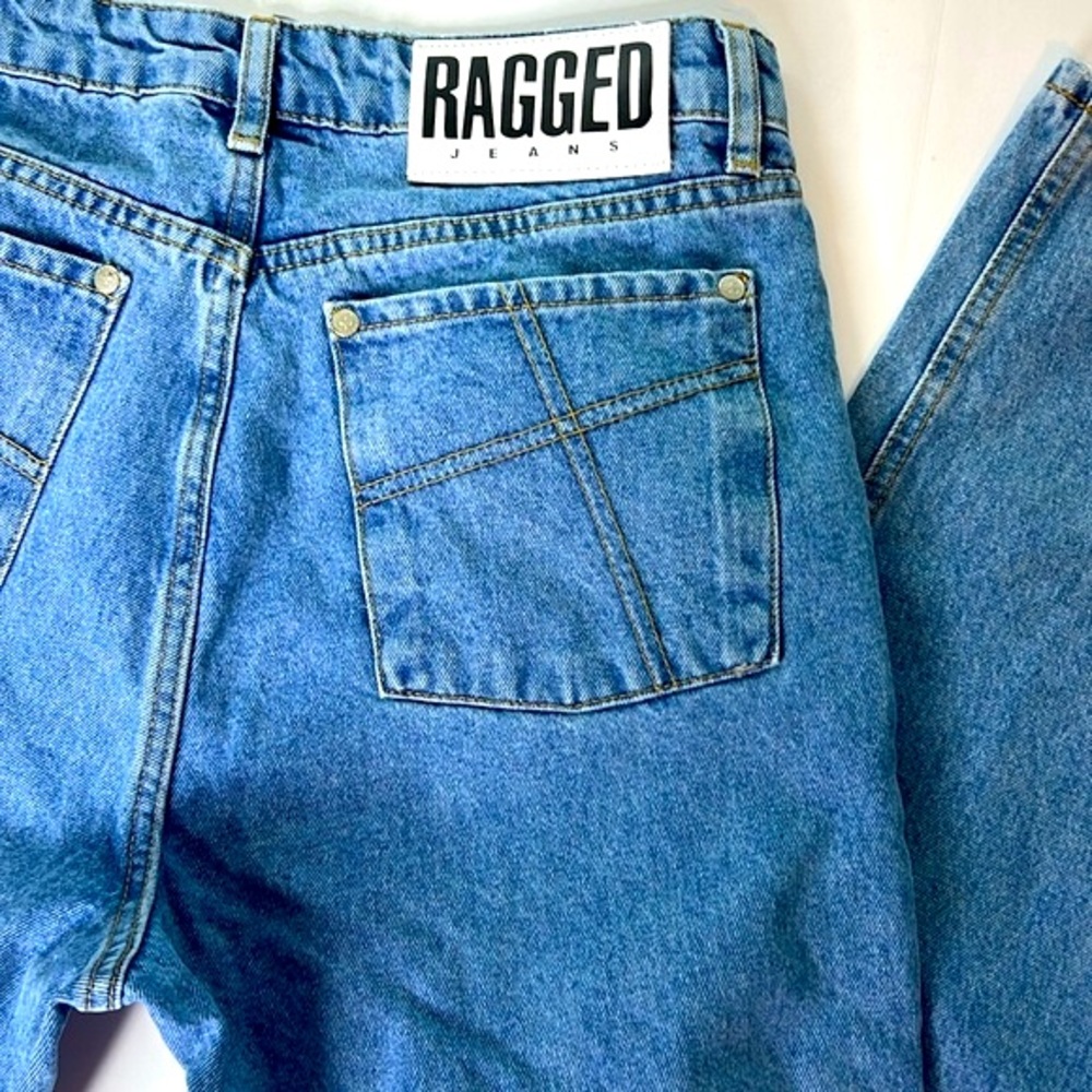 RAGGED Priest Mom Jeans Medium Wash High Rise‎ Tapered 100% Cotton Size 30 - Picture 15 of 16